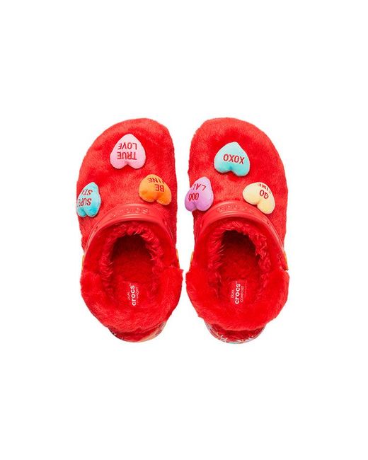 CROCSTM Red Sweethearts X Clog Classic Fur 'Valentine's Day' for men