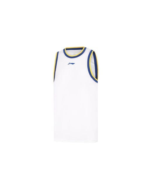 Li-ning White Basketball Competition Suits for men