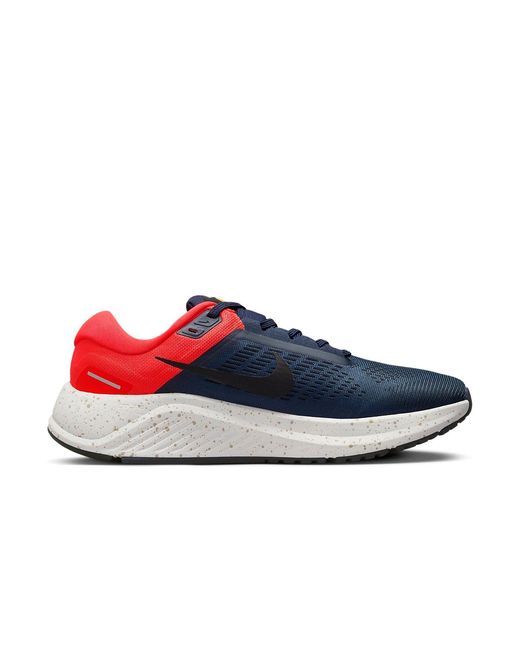 Nike Red Air Zoom Structure 24 'Obsidian Bright Crimson' for men