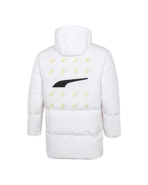 PUMA White Windproof Down Warm Jacket for men