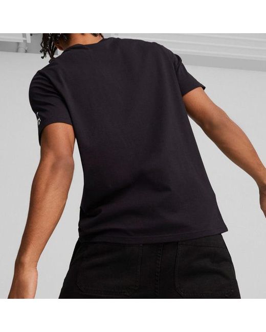 PUMA Black Classic Graphic T-Shirt for men