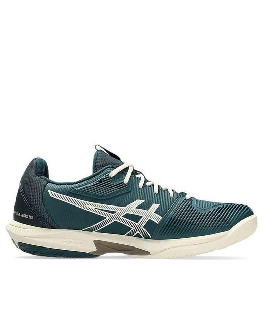 Asics Blue Solution Speed Flytefoam 3 Clay Tennis Shoes for men