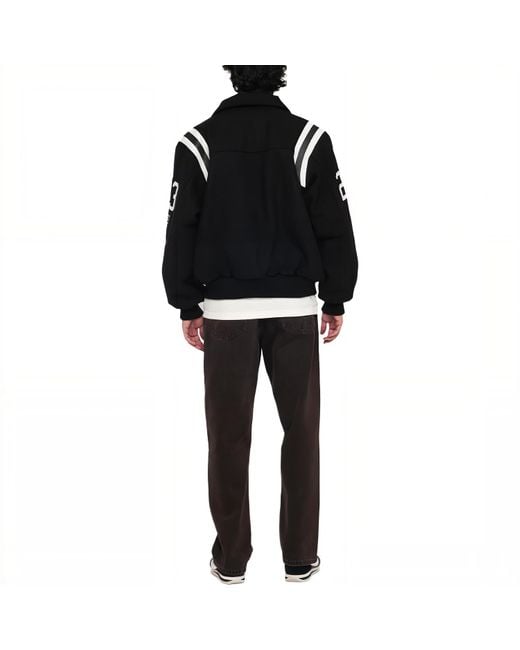 Stussy 80 Wool Varsity Jacket in Black for Men | Lyst UK