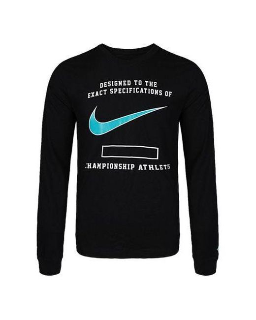 Nike Black Sportswear Casual Sports Long Sleeves for men