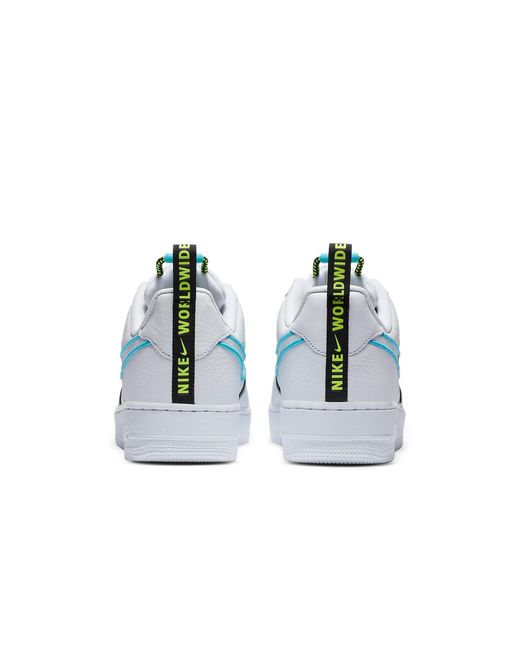 Nike Blue Air Force 1 '07 Premium 'Worldwide Pack for men