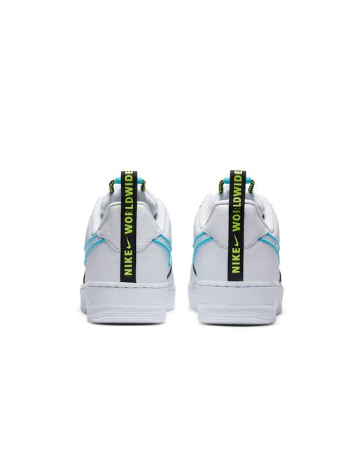 Nike Blue Air Force 1 '07 Premium 'Worldwide Pack for men