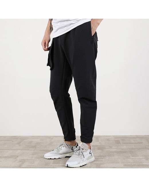Adidas Blue Th Pnt Wv Flc Leisure Sports Training Wear Woven Trousers for men