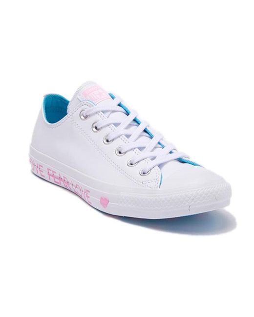 Converse White Chuck Taylor All Star Oxford Leather Sneaker for men