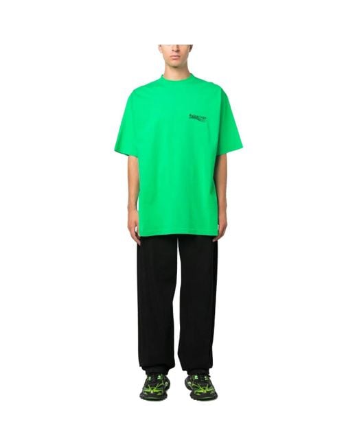 Balenciaga Green Political Campaign T-Shirt Large Fit for men