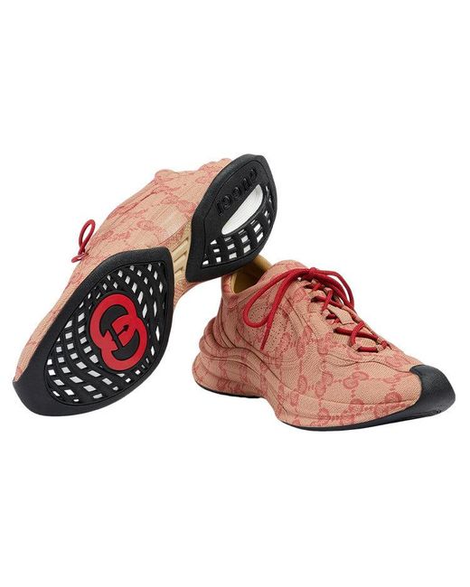 Gucci Pink Run Sneaker Hibiscus Monogram' for men
