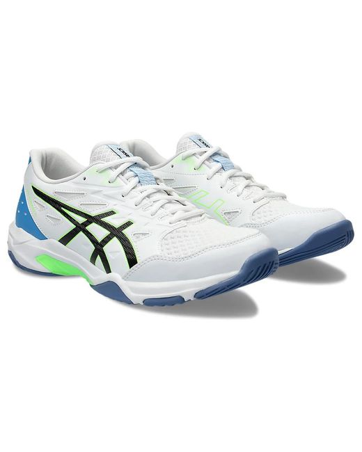 Asics Blue 1071a091-102 Gel-rocket 11 White/lime Burst Uk 10 for men