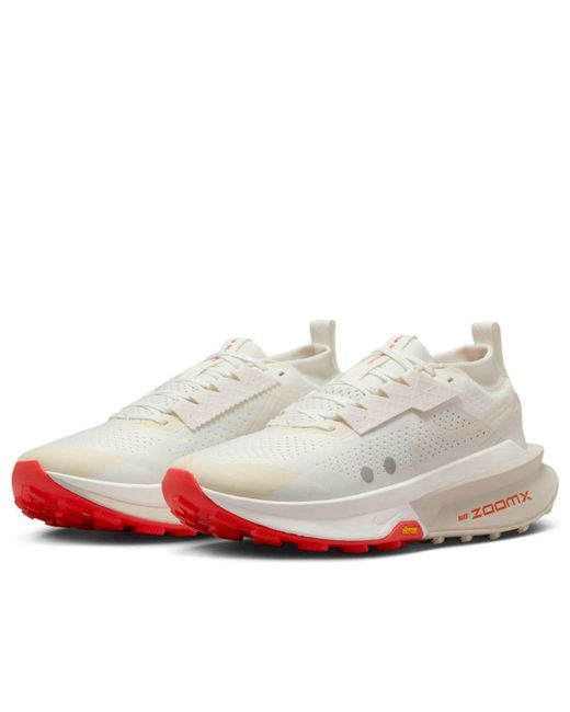Nike White Zoomx Zegama Trail 2 'Sail Picante' for men