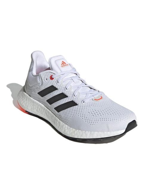 Adidas White Pureboost 21 Solar' for men