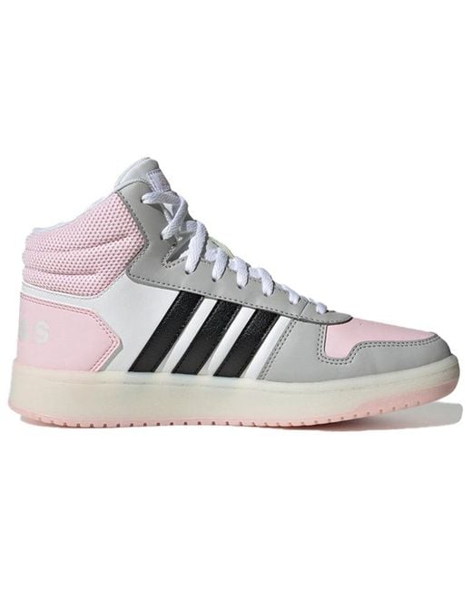 Adidas White (Wmns) Hoops 2.0 Mid