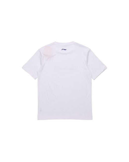 Li-ning White Logo T-Shirt for men