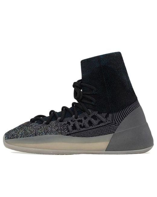 Adidas Black Yeezy Basketball Knit 'Slate' for men