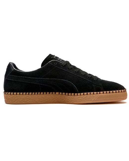 PUMA Black Suede Classic Blanket Stitch for men