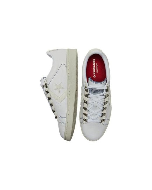 Converse White Pglang X Pro Leather Low 'Programleather' for men