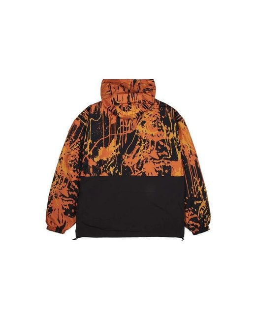 Adidas Brown Originals Tlm 02 Wb Flame Colorblock Stand Collar Hooded Casual Sports Jacket for men