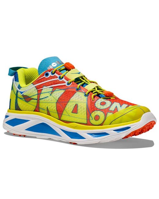 Hoka One One Blue Huaka Origins 'Evening Primrose Flame' for men
