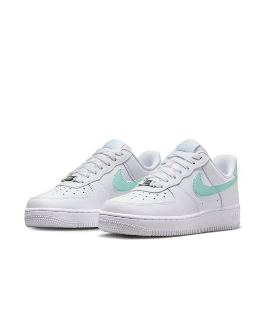 Nike White (Wmns) Air Force 1 '07 Low Jade Ice'