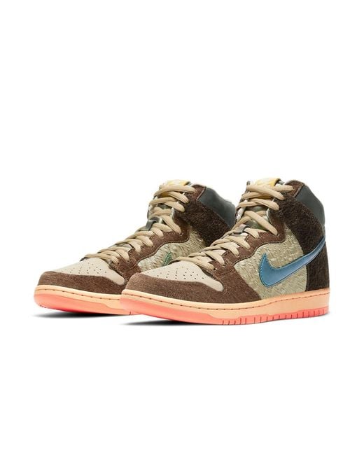 Nike Brown X Concepts Sb Dunk High Pro Skateboard 'Duck' for men