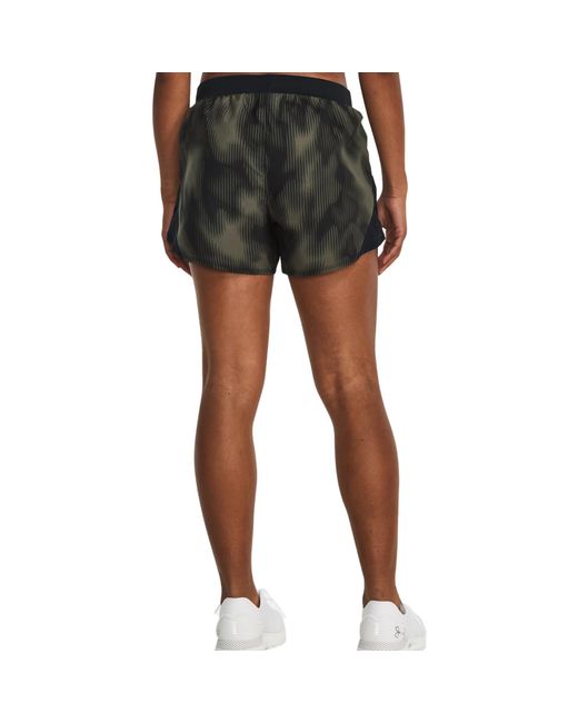 Under Armour Black (Wmns) Fly-By 2.0 Printed Shorts