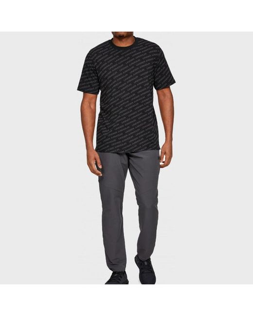 Under Armour Black Ua Unstoppable Wordmark Short Sleeve T-Shirt for men