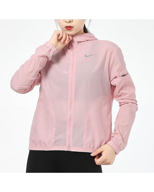 Nike Pink (Wmns) As W Nk Imp Lght Jkt Jacket Hd Glaze