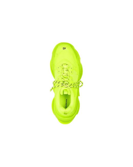 Balenciaga Yellow Triple S Sneaker 'Fluo' for men
