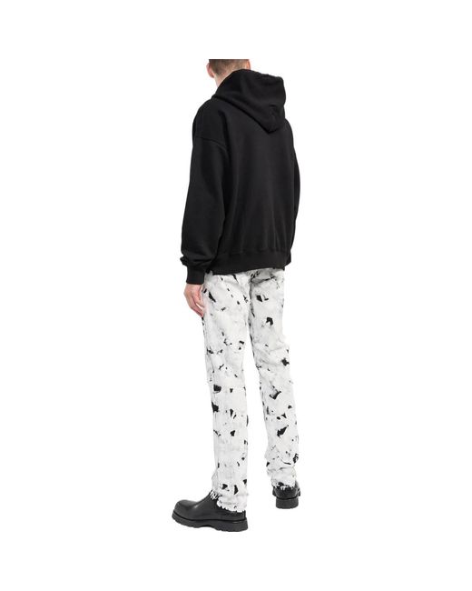 Off-White c/o Virgil Abloh Black Fw22 Aphabet Ogo Printing Hooded Ong Eeve Ooe Fit Back for men