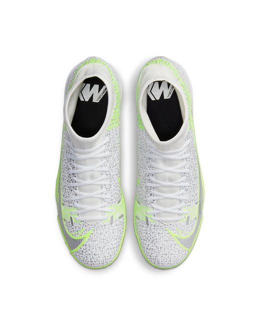 Nike Green Mercurial Superfly 8 Academy Tf 'Metallic Volt' for men
