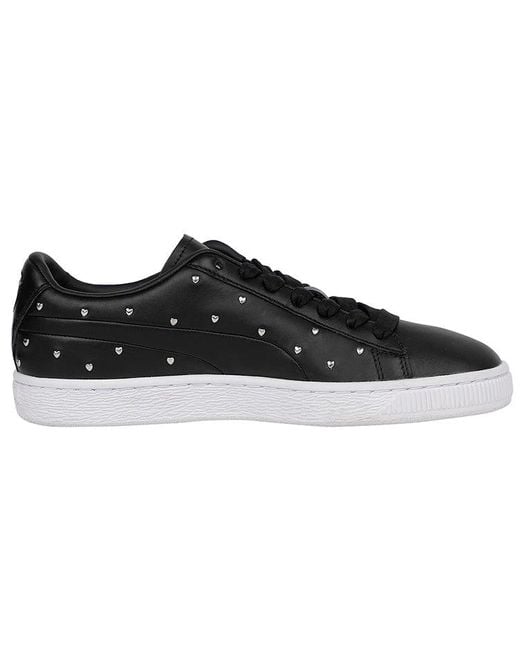PUMA Black (Wmns) Basket Studs