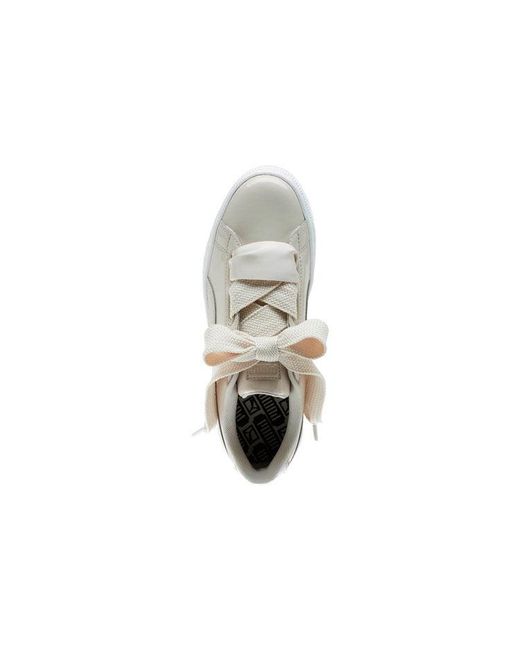 PUMA Gray (Wmns) Basket Heart Patent