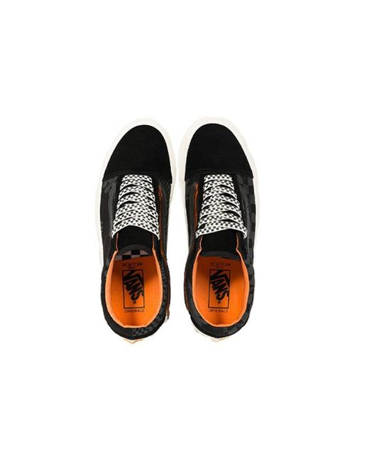 Vans Black Porter-Yoshida & Co. X Og Old Skool Lx 'Floral Checkerboard for men