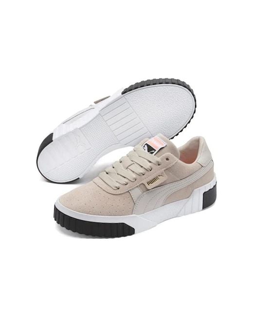 PUMA White (Wmns) Cali Suede