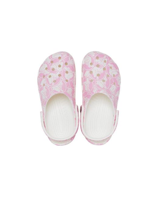 CROCSTM Pink Classic Duke Print Clogs Tweed'