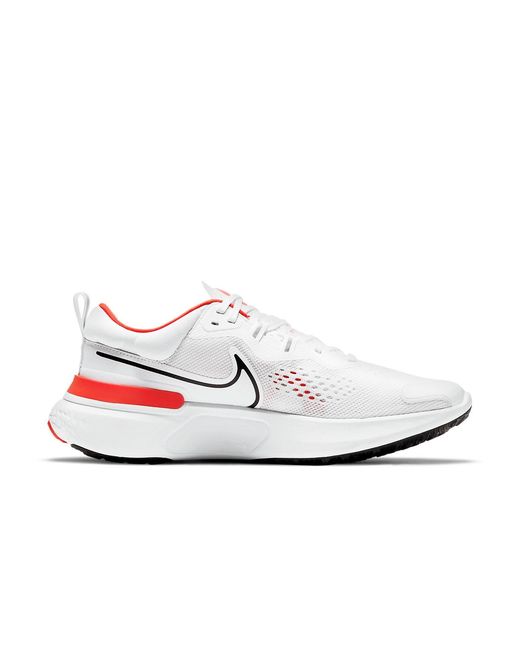 Nike White React Miler 2 Chile' for men