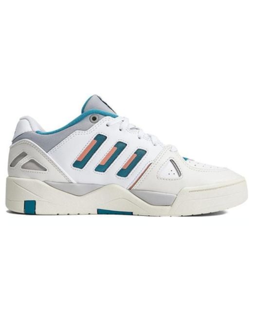Adidas Blue Midcity Low Basketball Shoes Aqua' for men
