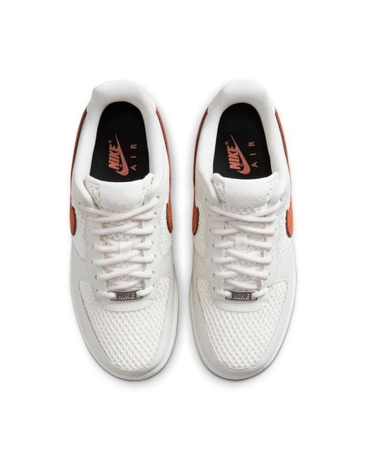 Nike White (Wmns) Air Force 1 Low 07 Shoes 'Basketball Leather'