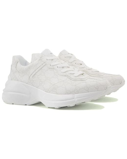 Gucci White (Wmns) Rhyton Monogram'