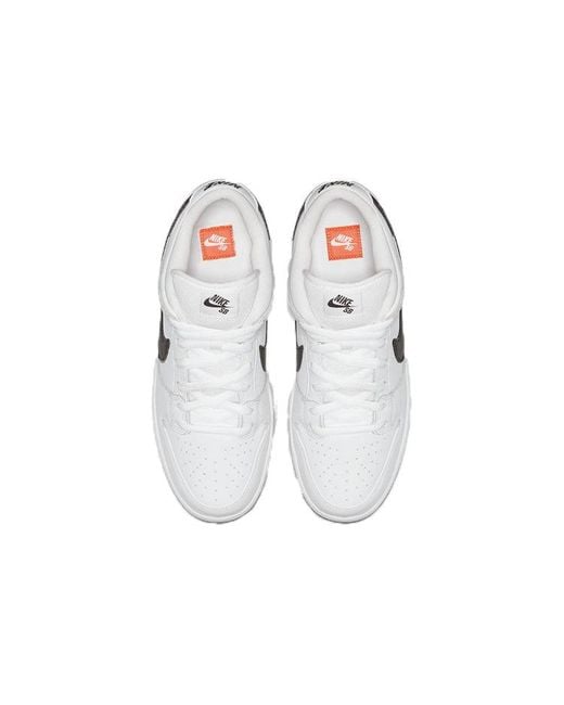Nike White Dunk Low Pro Iso Sb Label' for men