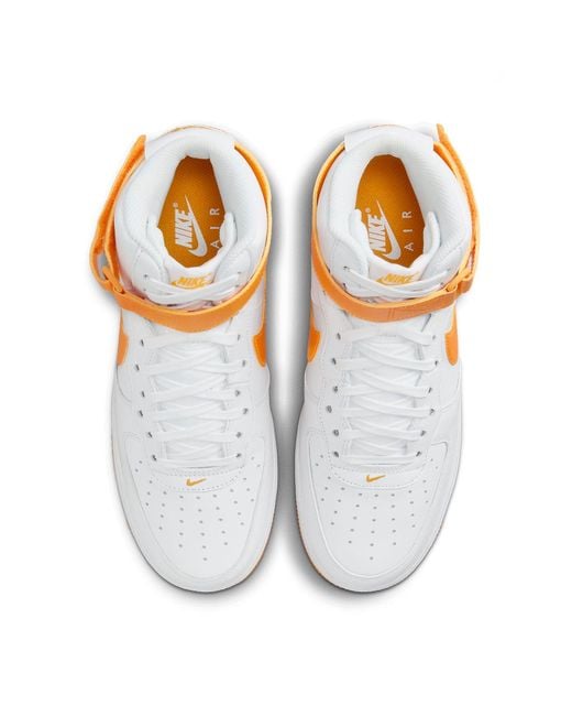 Nike Orange Air Force 1 High Sundial' for men