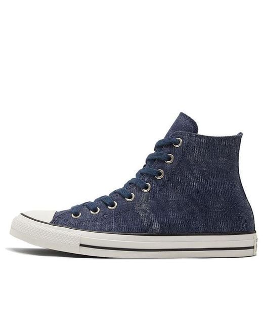 Converse Blue Chuck Taylor All Star High 'Washed Canvas for men