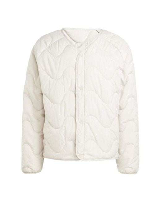 Adidas White Nuganic Winter Insulation Jacket for men