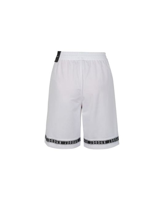 Nike White Alphabet Sports Basketball Shorts for men
