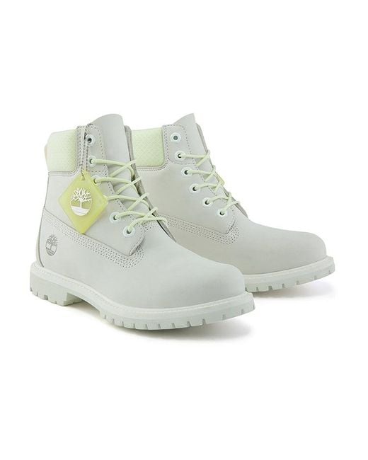 Timberland Gray (Wmns) Premium 6 Inch Waterproof Wide Fit Boot 'Bright Waterbuck'
