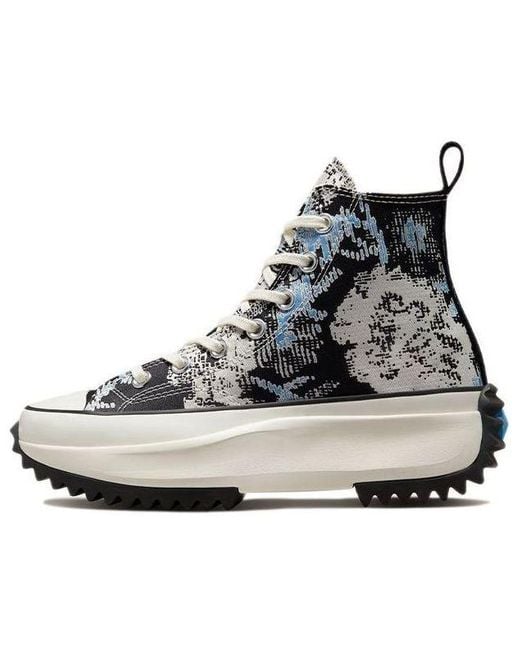 Converse Black Run Star Hike High 'Floral Fusion for men