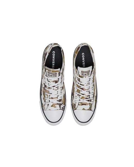 Converse White Chuck Taylor All Star Allover Camo Low Top for men
