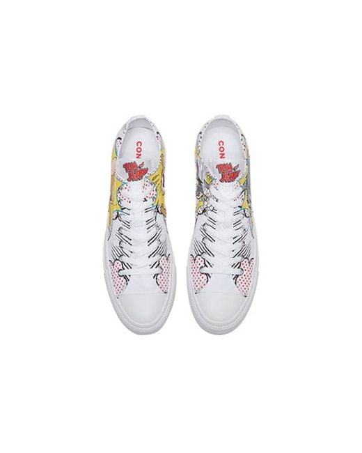 Converse White Tom And Jerry X Chuck Taylor All Star Low 'Carton' for men